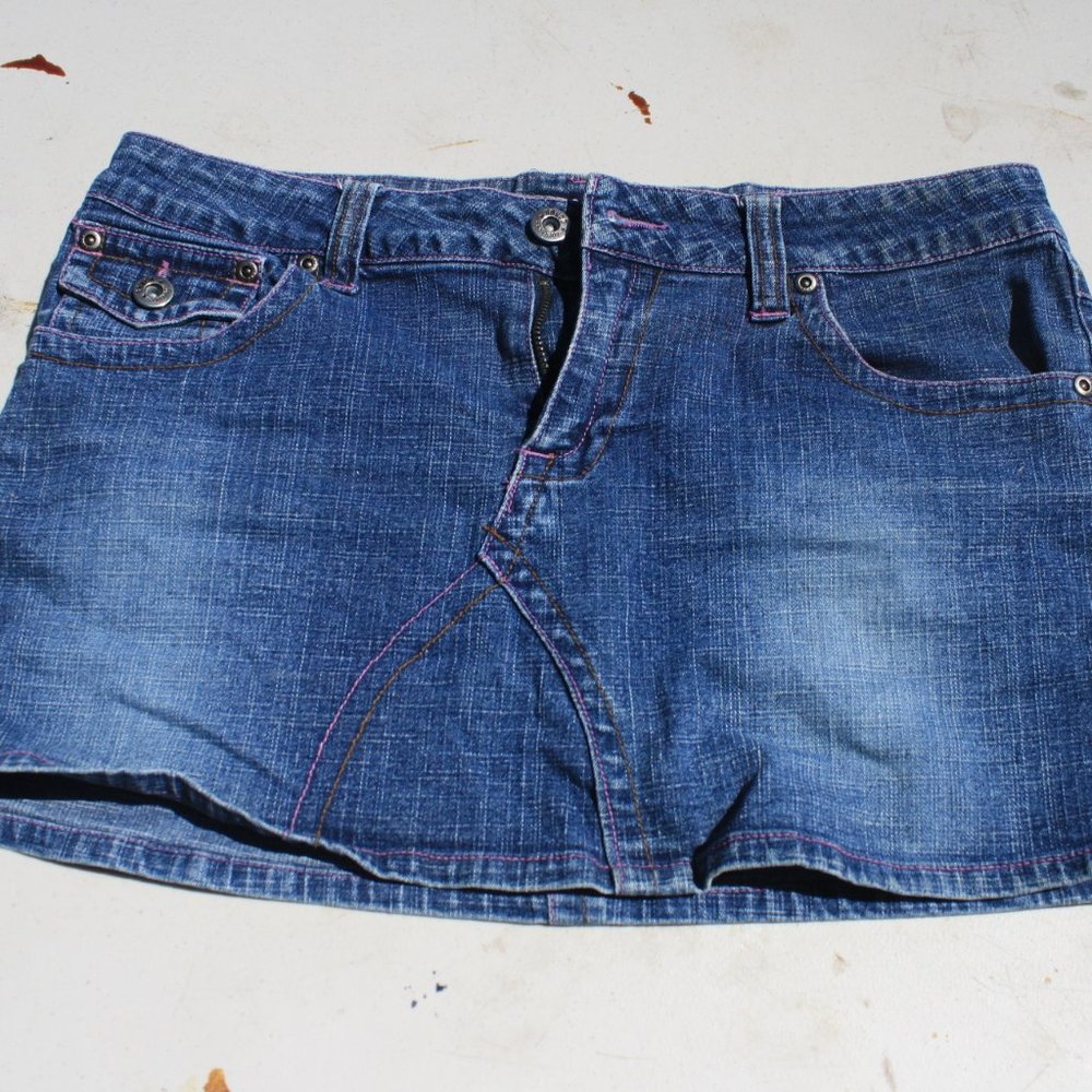 Mini Jean Skirt